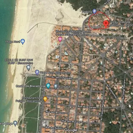 Biscarrosse-plage Jolie Maisonnette Avec Terrasse Privative - 200m De La アパート