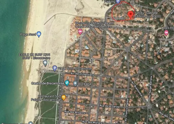 Biscarrosse-plage Jolie Maisonnette Avec Terrasse Privative - 200m De La Apartamento